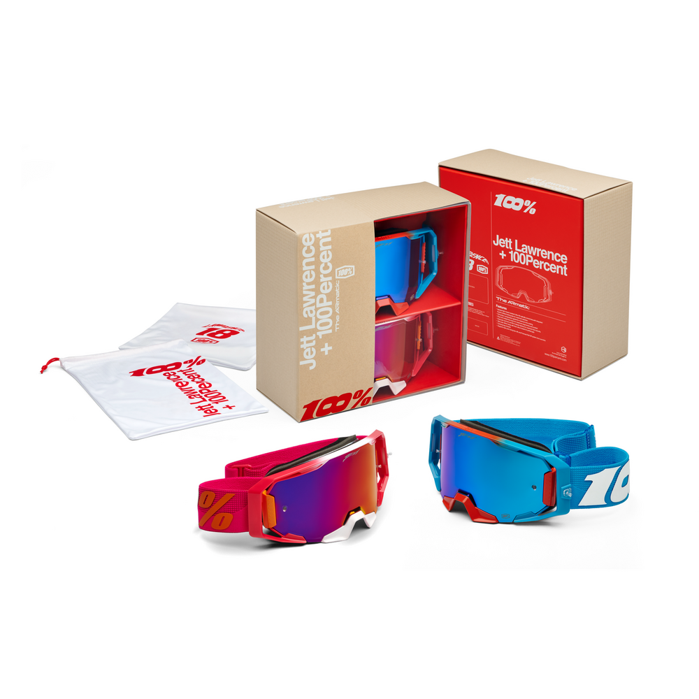 100 goggle orange 100% ARmatic Moto Goggle Jett Lawrence Kit