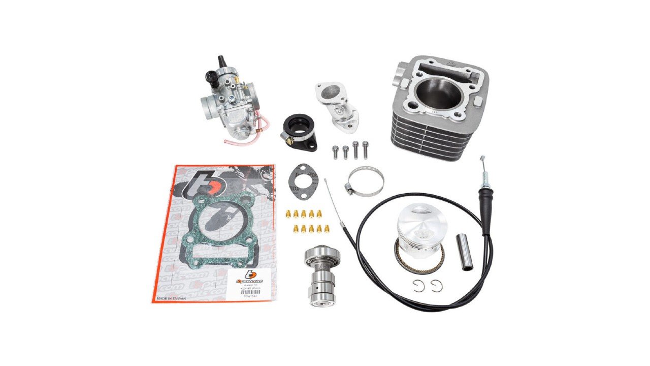 KLX140 Power Up Kit! Big Bore Big Carb Performance Cam Keystone