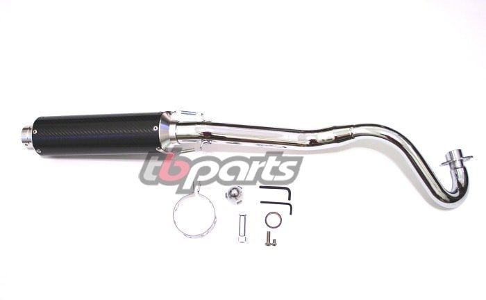 TB Parts Performance Exhaust, Carbon Fiber – CT70