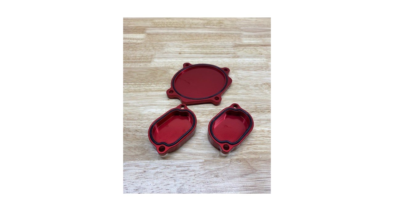 TB Parts Red Billet Dress Up Kit - TB V1 Race Head/ZS155