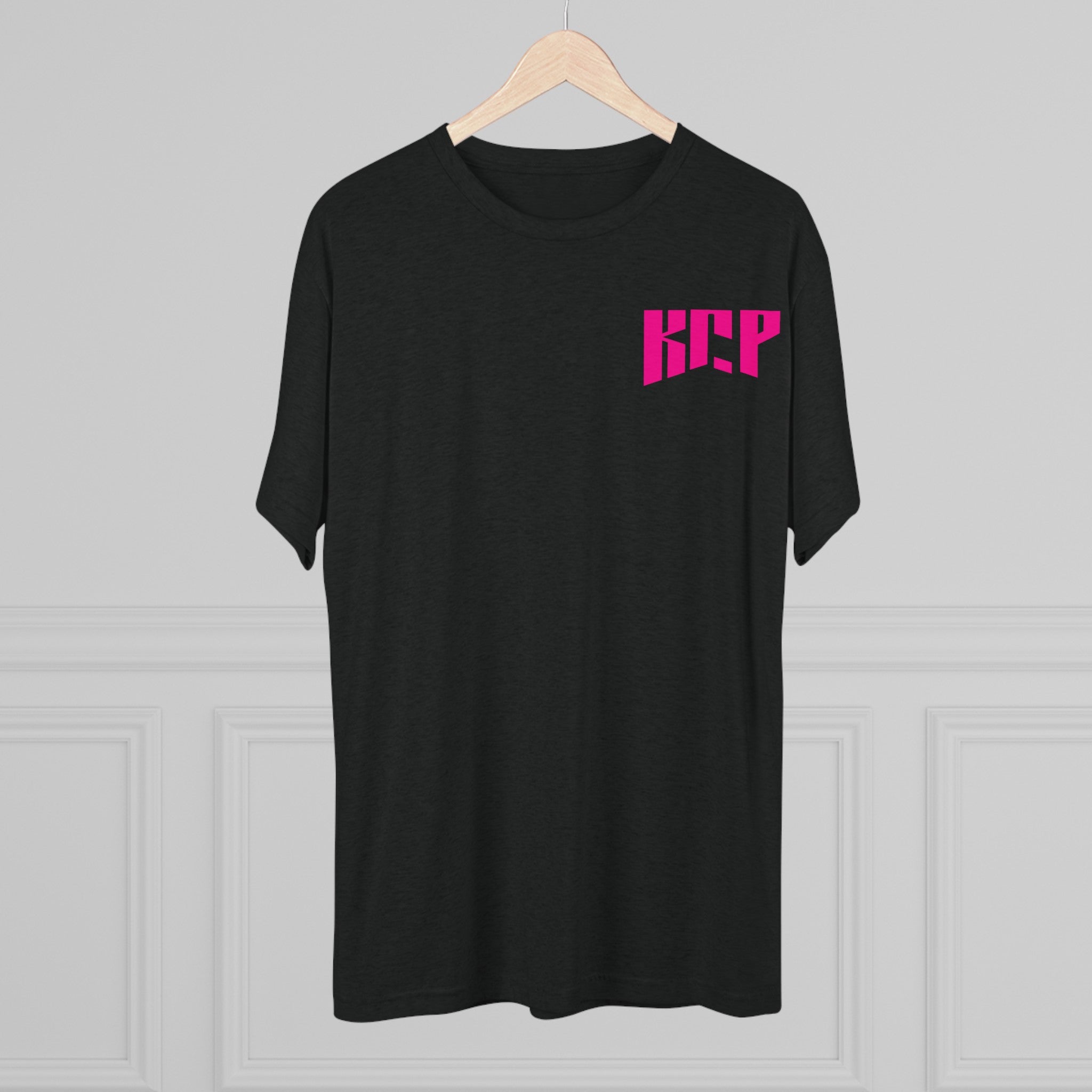 Unisex Tri-Blend Crew Tee - Pink KCP Logo - Mult Colors