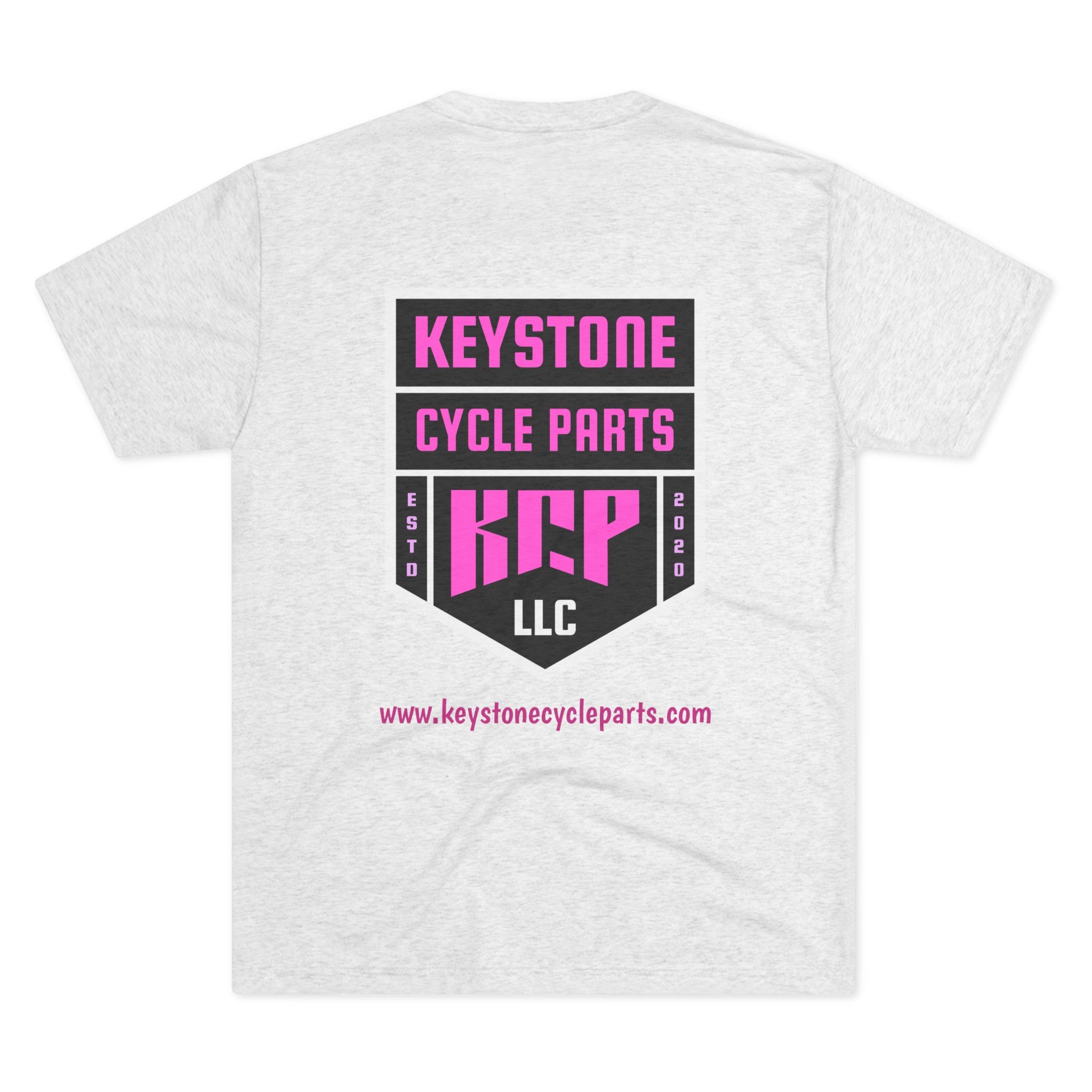 Unisex Tri-Blend Crew Tee - Pink KCP Logo - Mult Colors