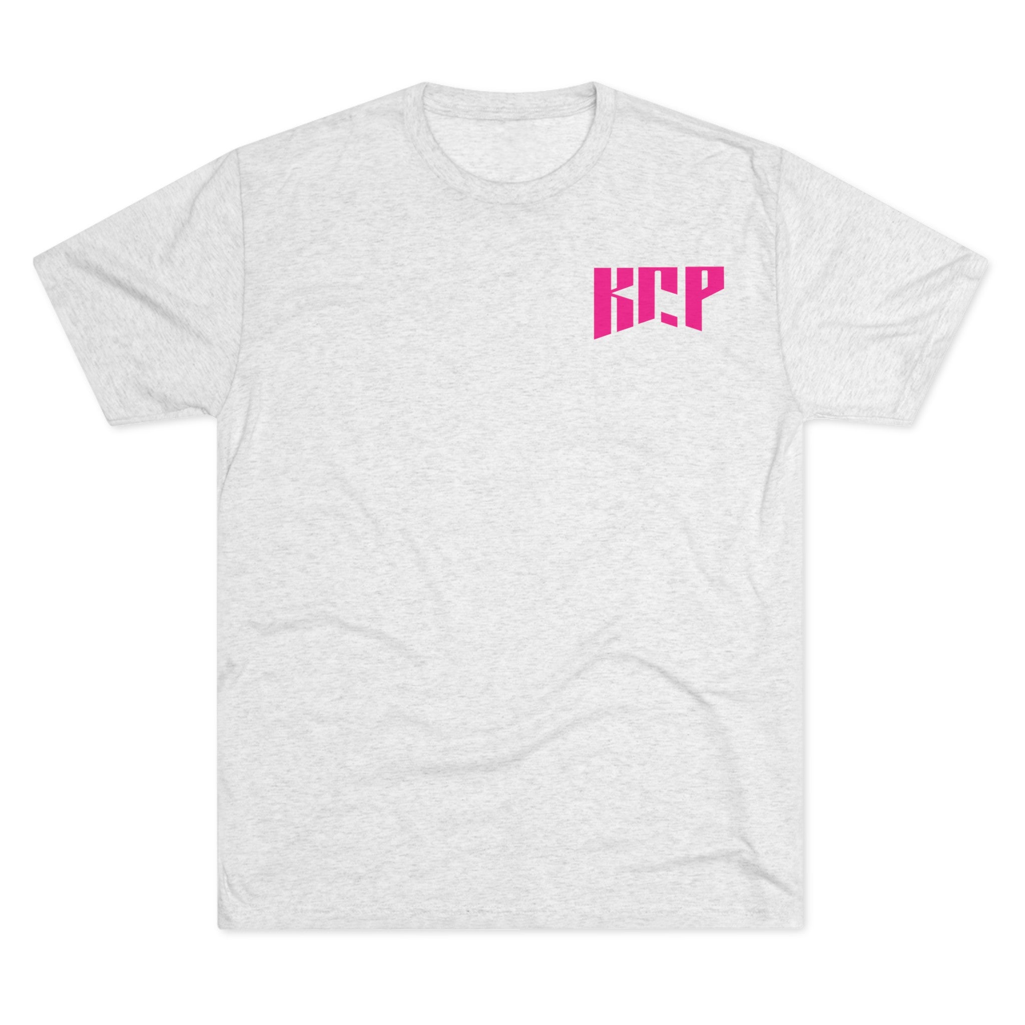 Unisex Tri-Blend Crew Tee - Pink KCP Logo - Mult Colors