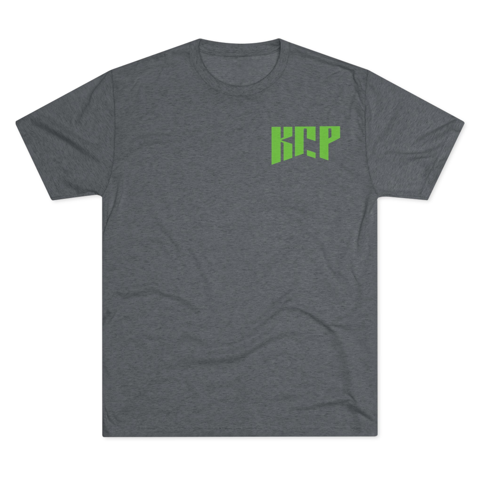 Unisex Tri-Blend Crew Tee - Green KCP Logo - Mult Colors