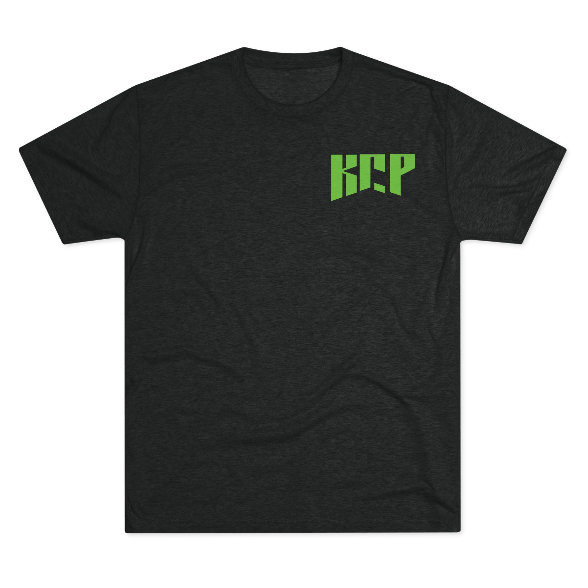 Unisex Tri-Blend Crew Tee - Green KCP Logo - Mult Colors