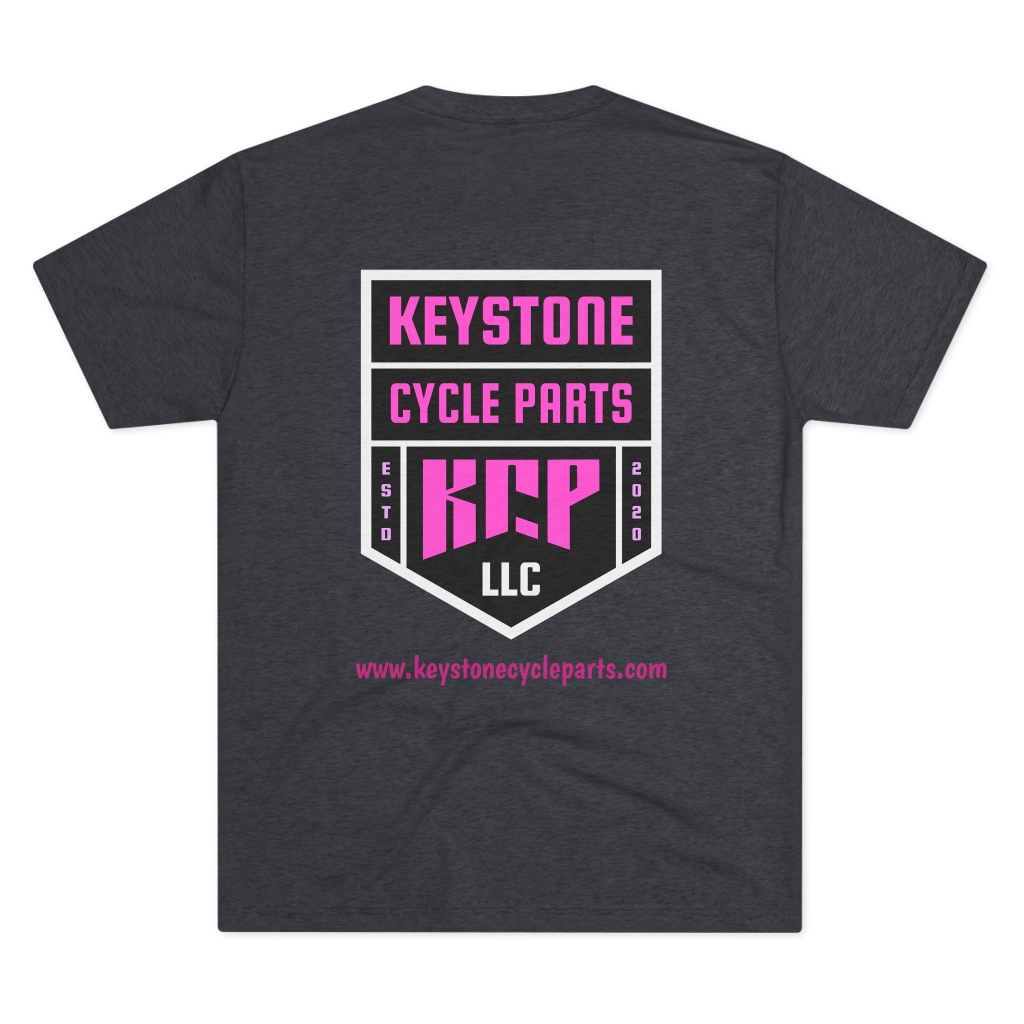 Unisex Tri-Blend Crew Tee - Pink KCP Logo - Mult Colors