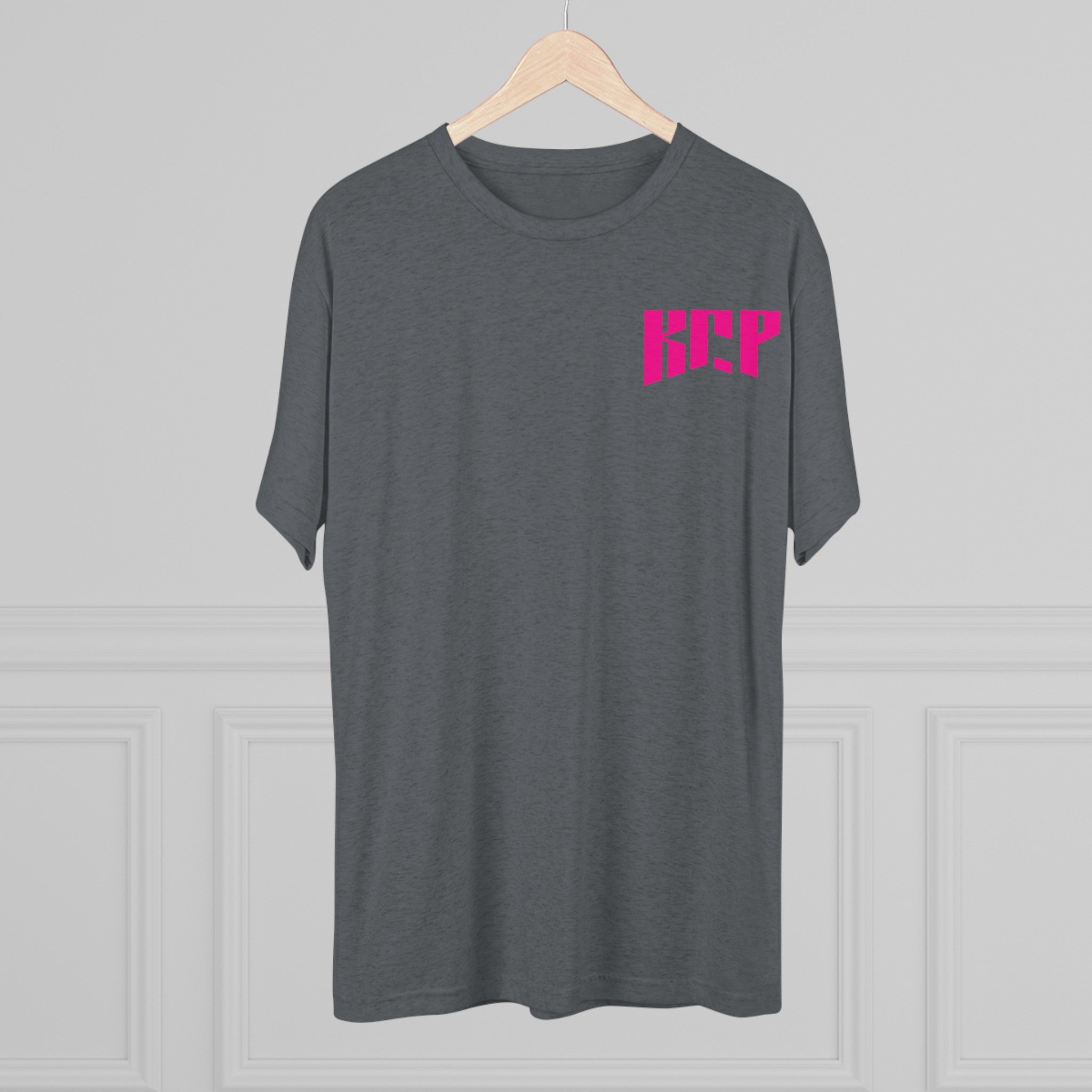 Unisex Tri-Blend Crew Tee - Pink KCP Logo - Mult Colors