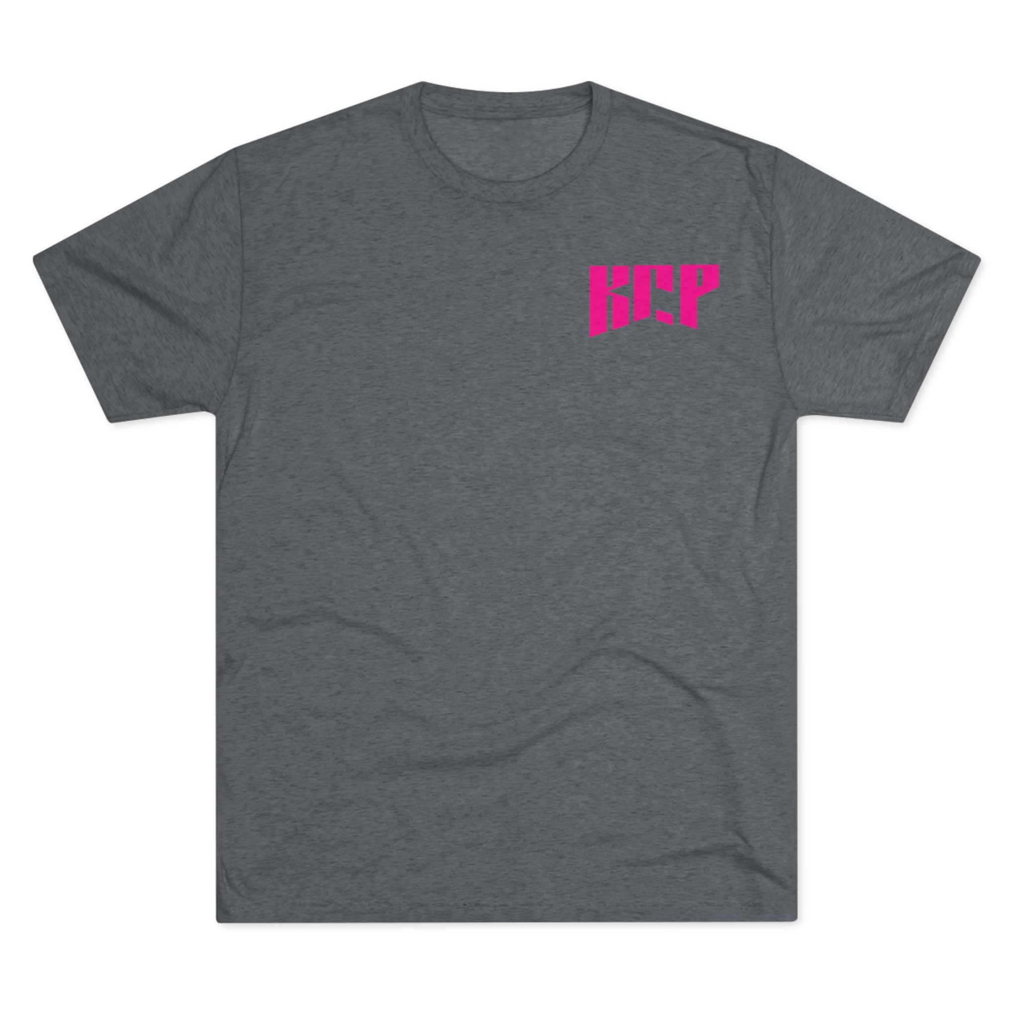 Unisex Tri-Blend Crew Tee - Pink KCP Logo - Mult Colors