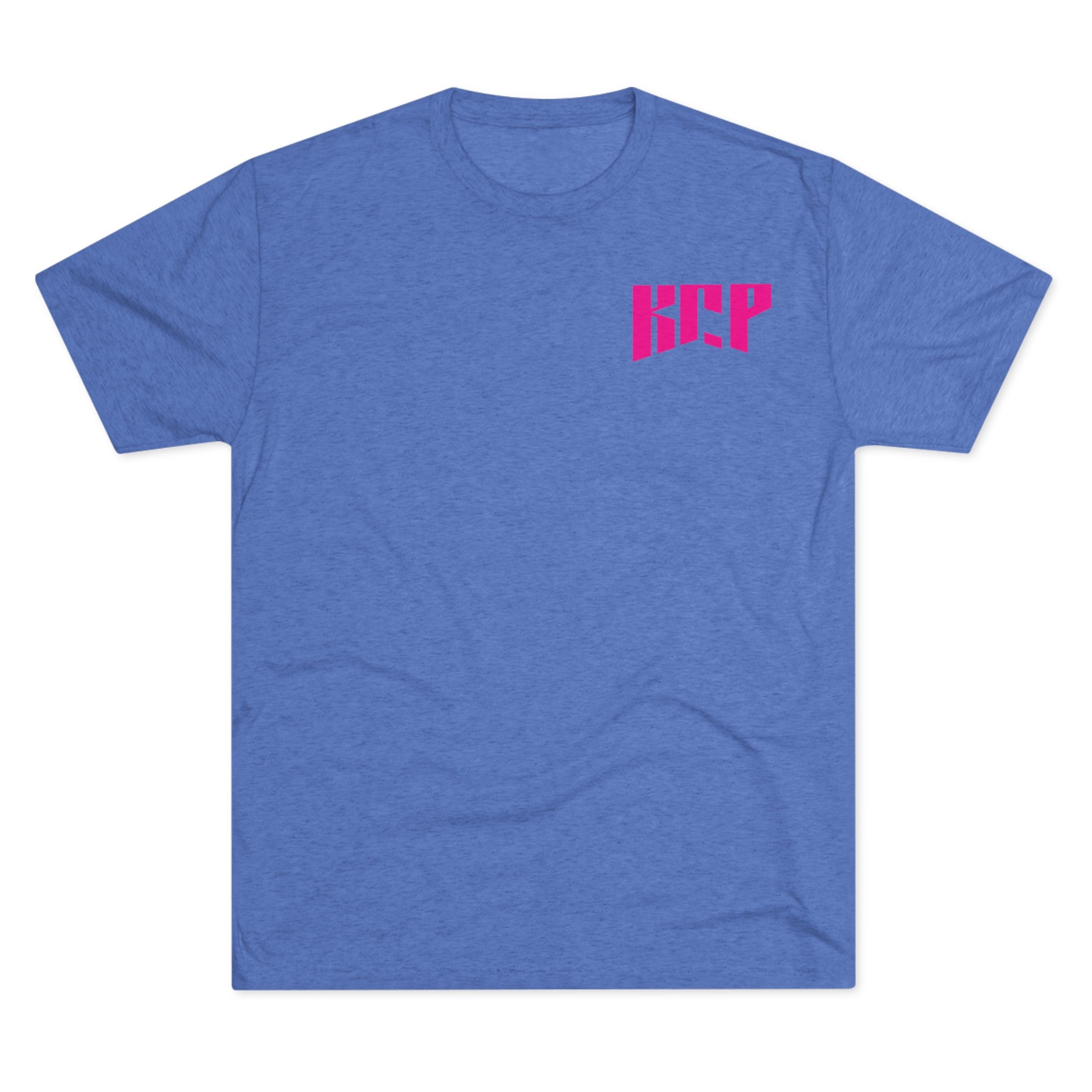 Unisex Tri-Blend Crew Tee - Pink KCP Logo - Mult Colors