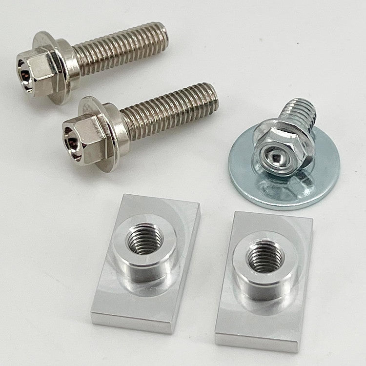SpecBolt Press-In Rear Fender Seat Nut Kit w/ New OEM Bolts - Kawasaki KX250F KX450F