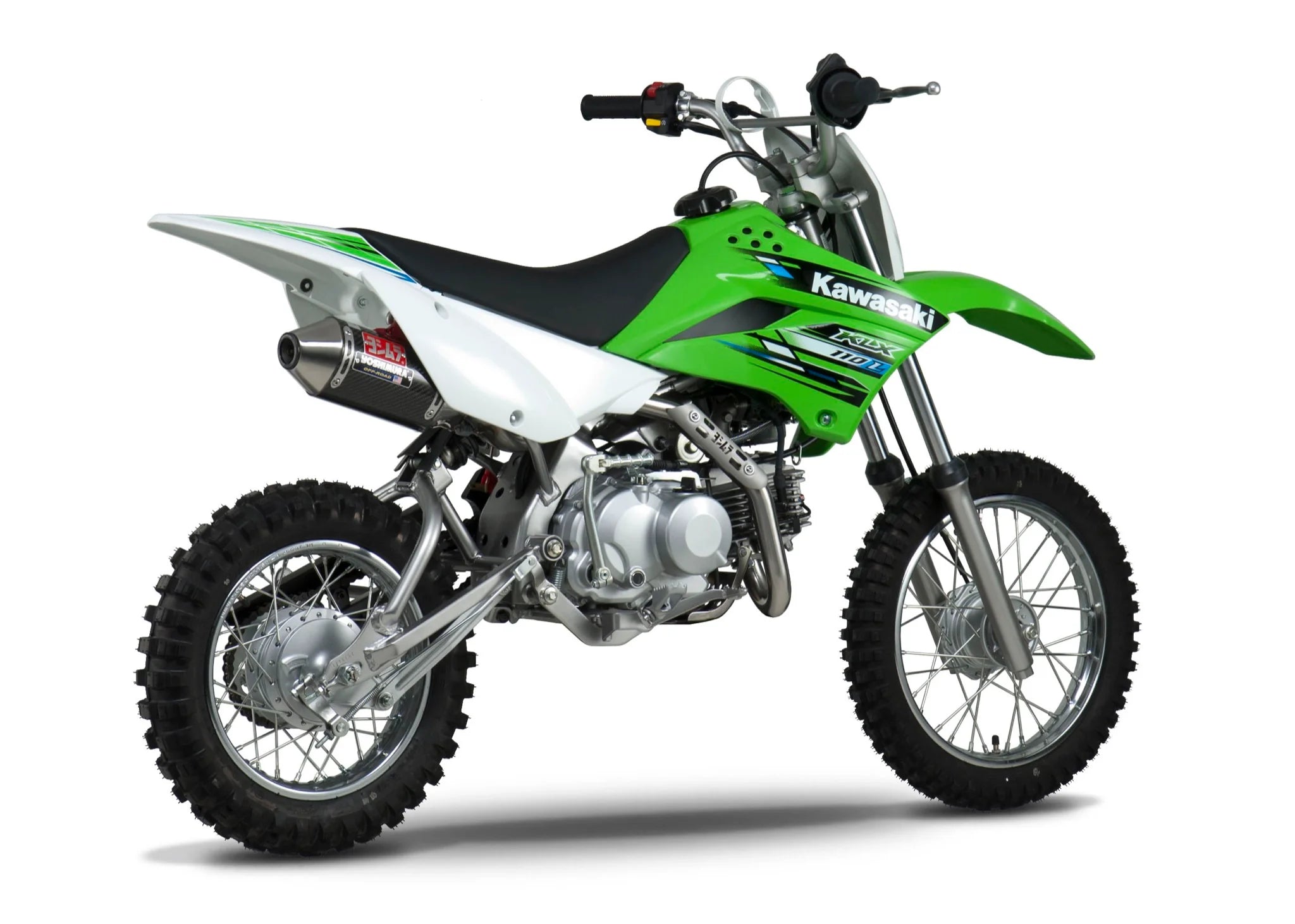 KLX110/L Yoshimura RS-2 Stainless Full Exhaust w/Carbon Fiber Muffler