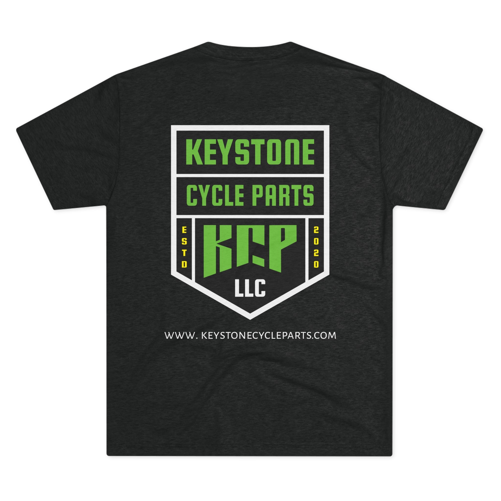 Unisex Tri-Blend Crew Tee - Green KCP Logo - Mult Colors