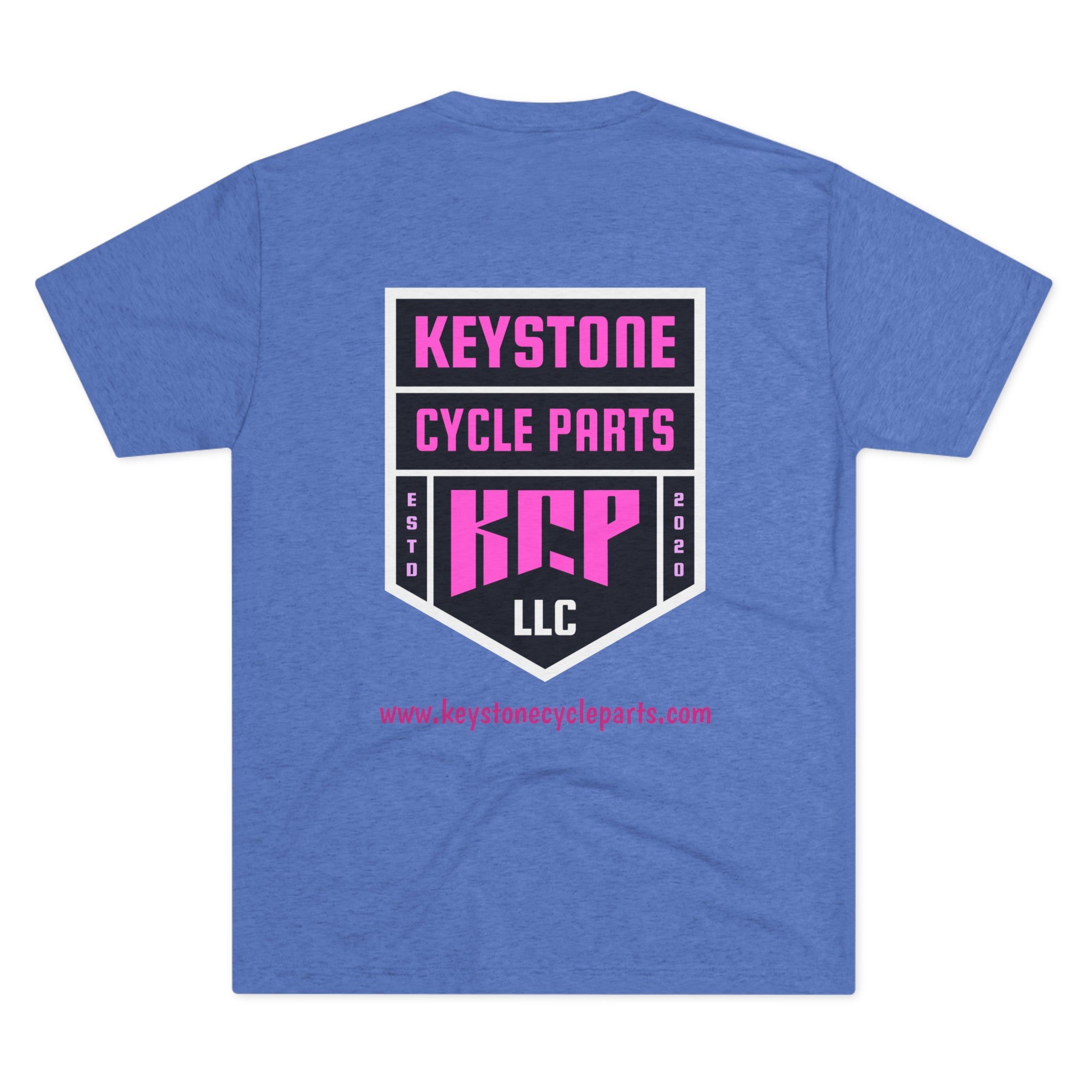 Unisex Tri-Blend Crew Tee - Pink KCP Logo - Mult Colors