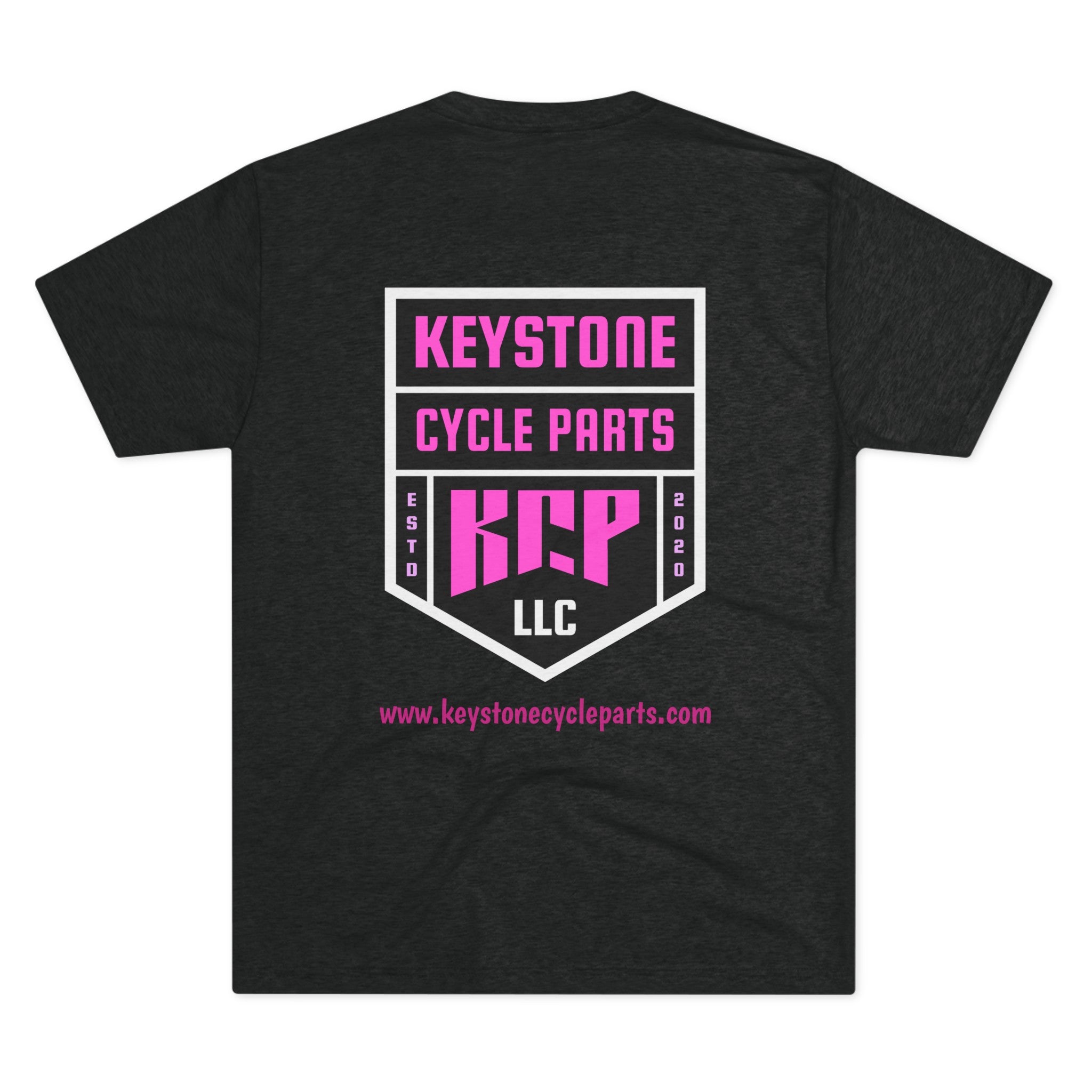 Unisex Tri-Blend Crew Tee - Pink KCP Logo - Mult Colors