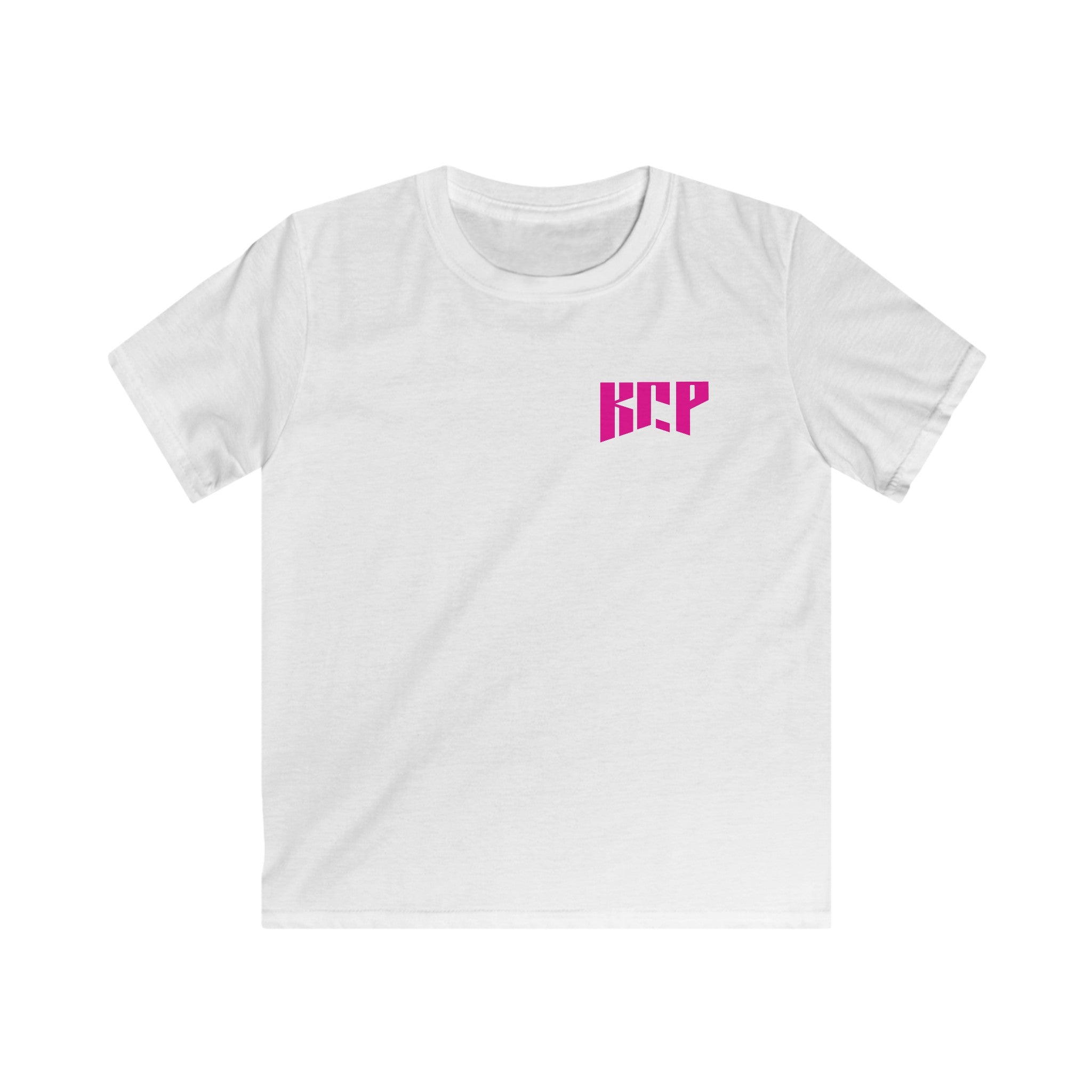 Youth Softstyle KCP Tee - Pink Logo