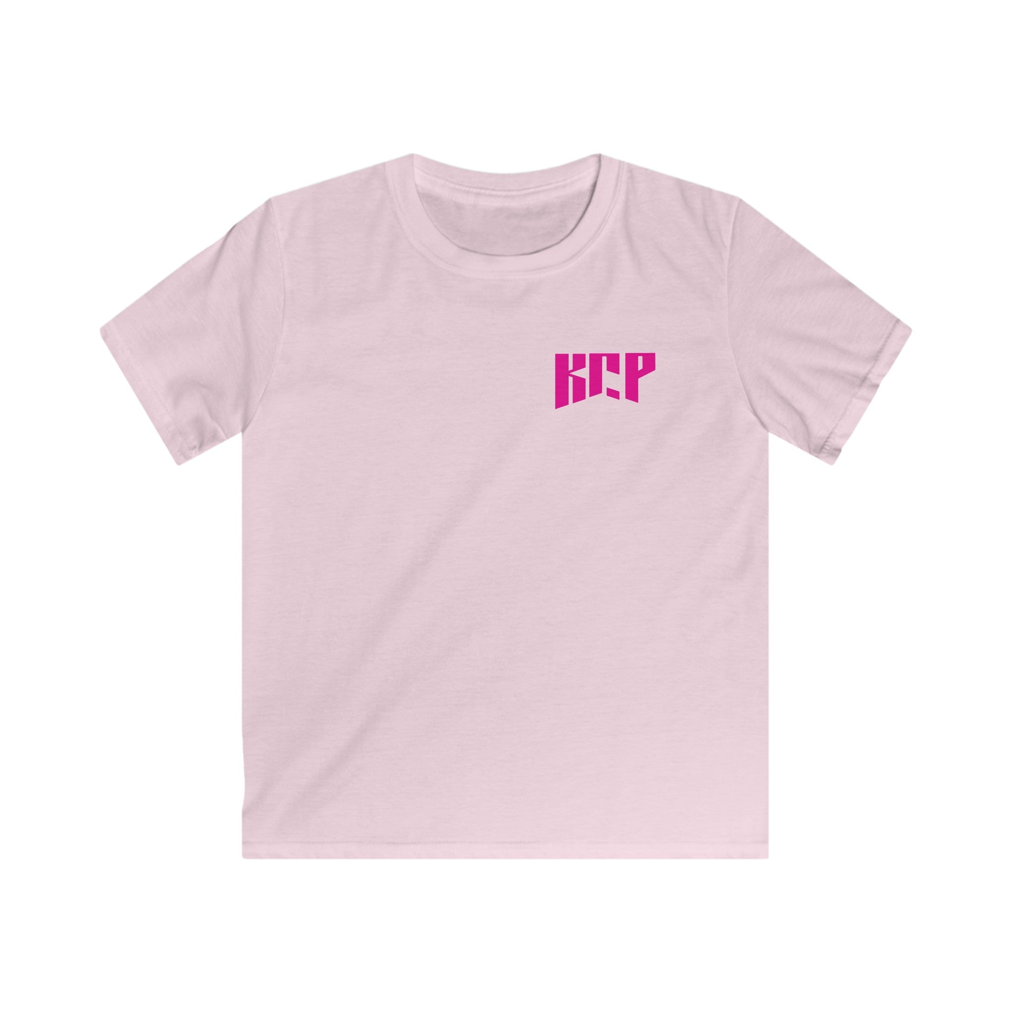 Youth Softstyle KCP Tee - Pink Logo