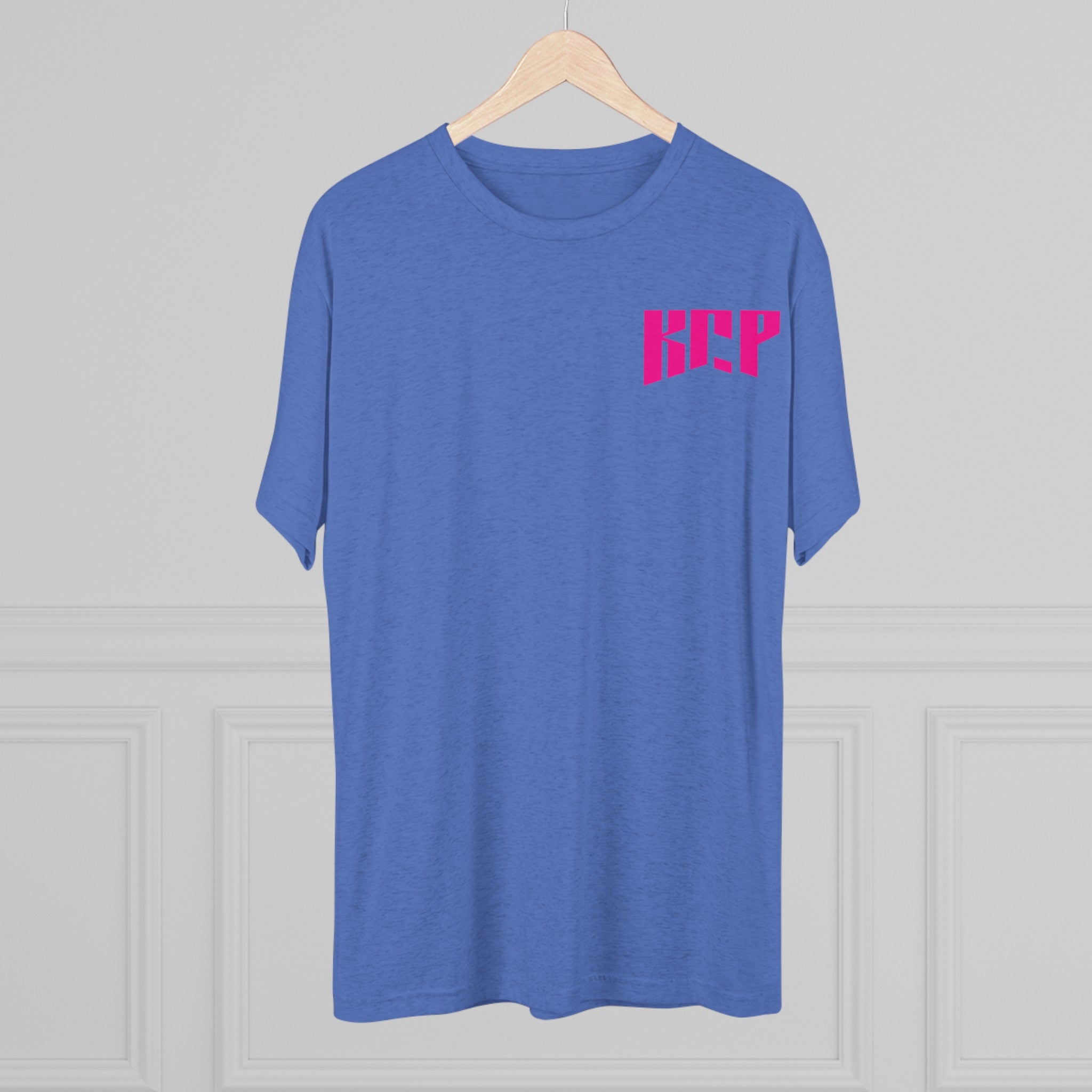 Unisex Tri-Blend Crew Tee - Pink KCP Logo - Mult Colors