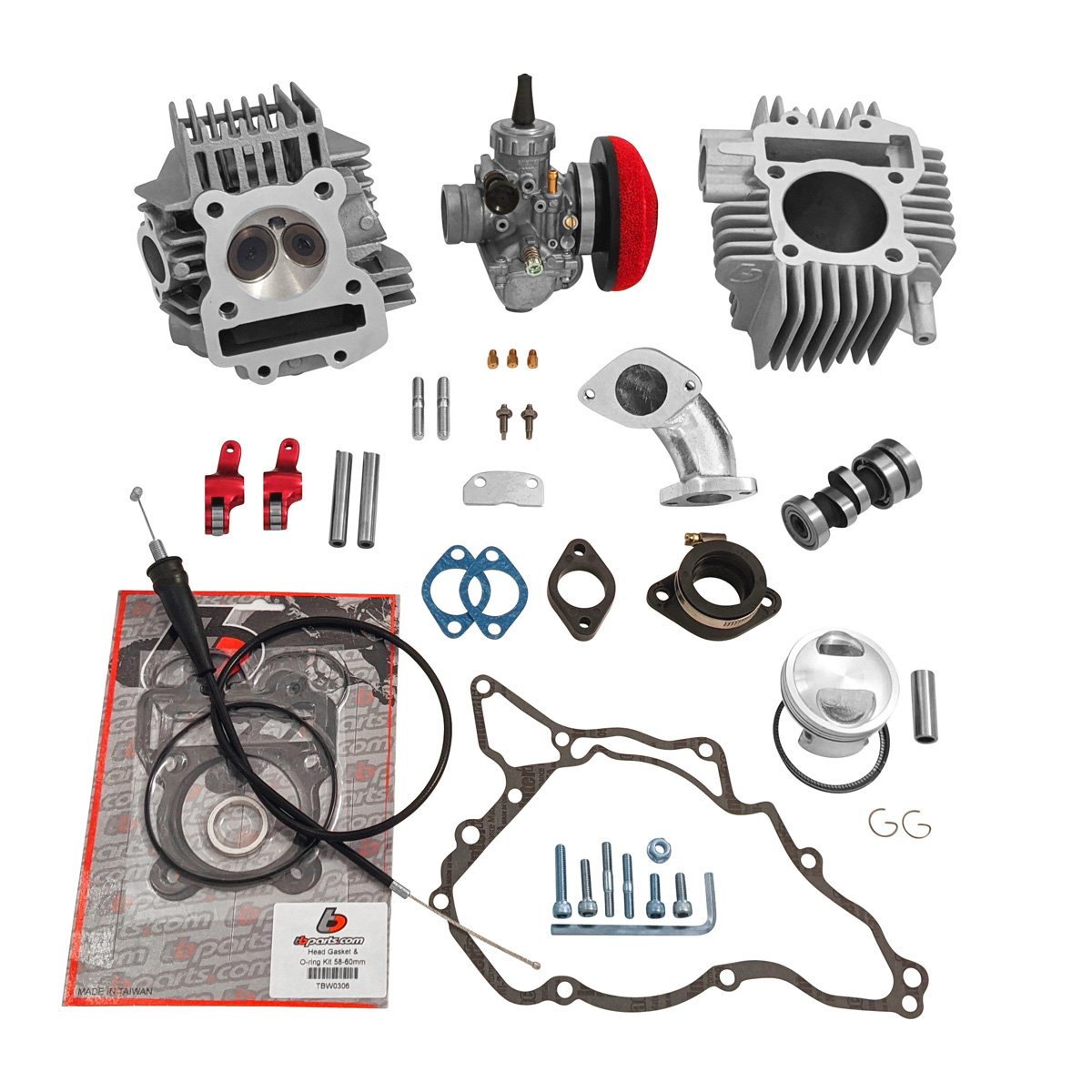 TB V2 143cc Big Bore Kit & VM26mm Carb/Kit – KLX110 02-09 Models