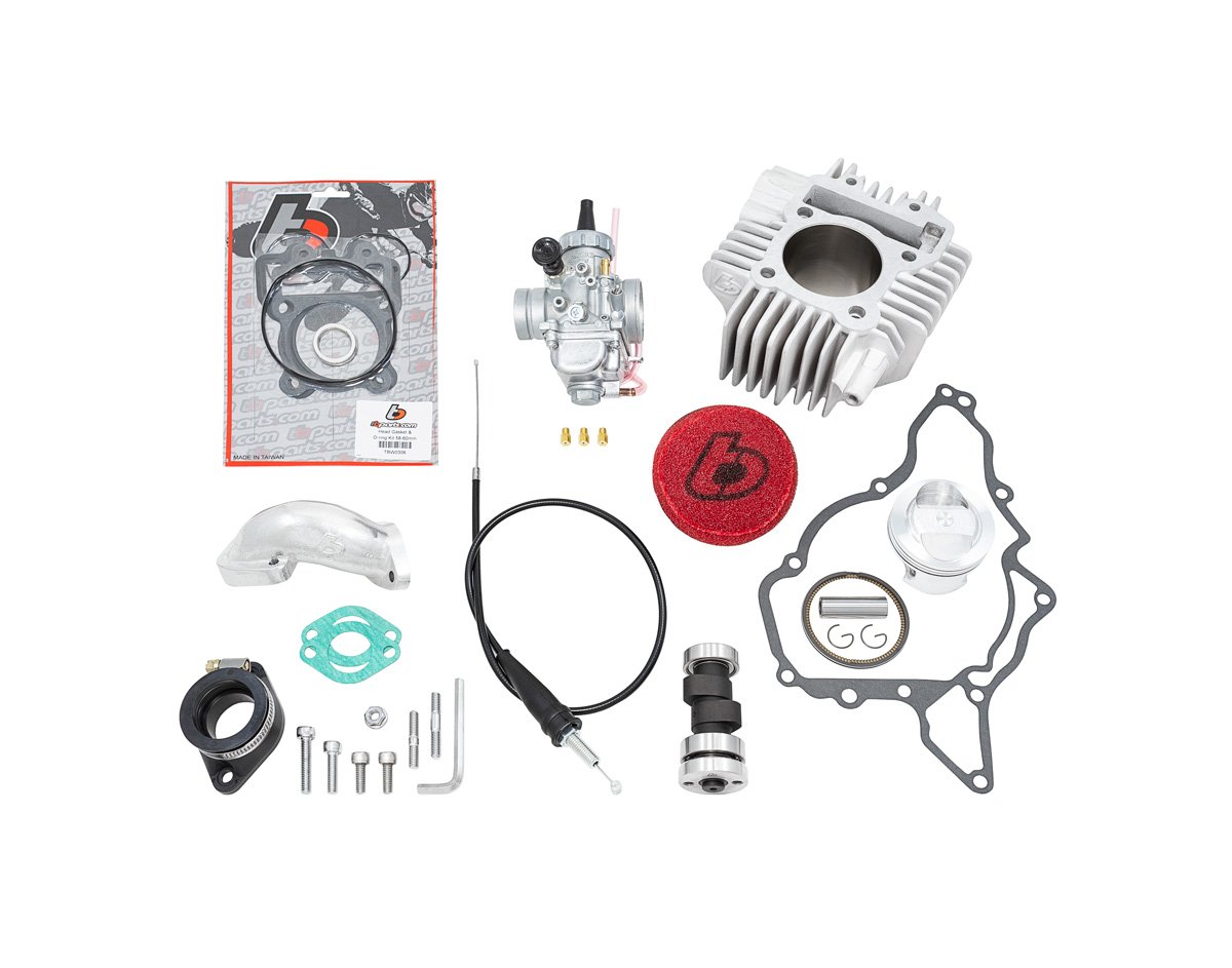 TB 143cc Bore Kit, Performance Cam, Mikuni VM26, & Carb Kit – KLX110 2003-2009