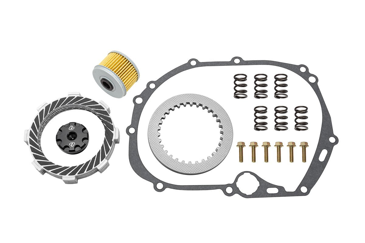 TB Parts Clutch Kit, Oil Filter, and Black Billet Fill Cap KLX110