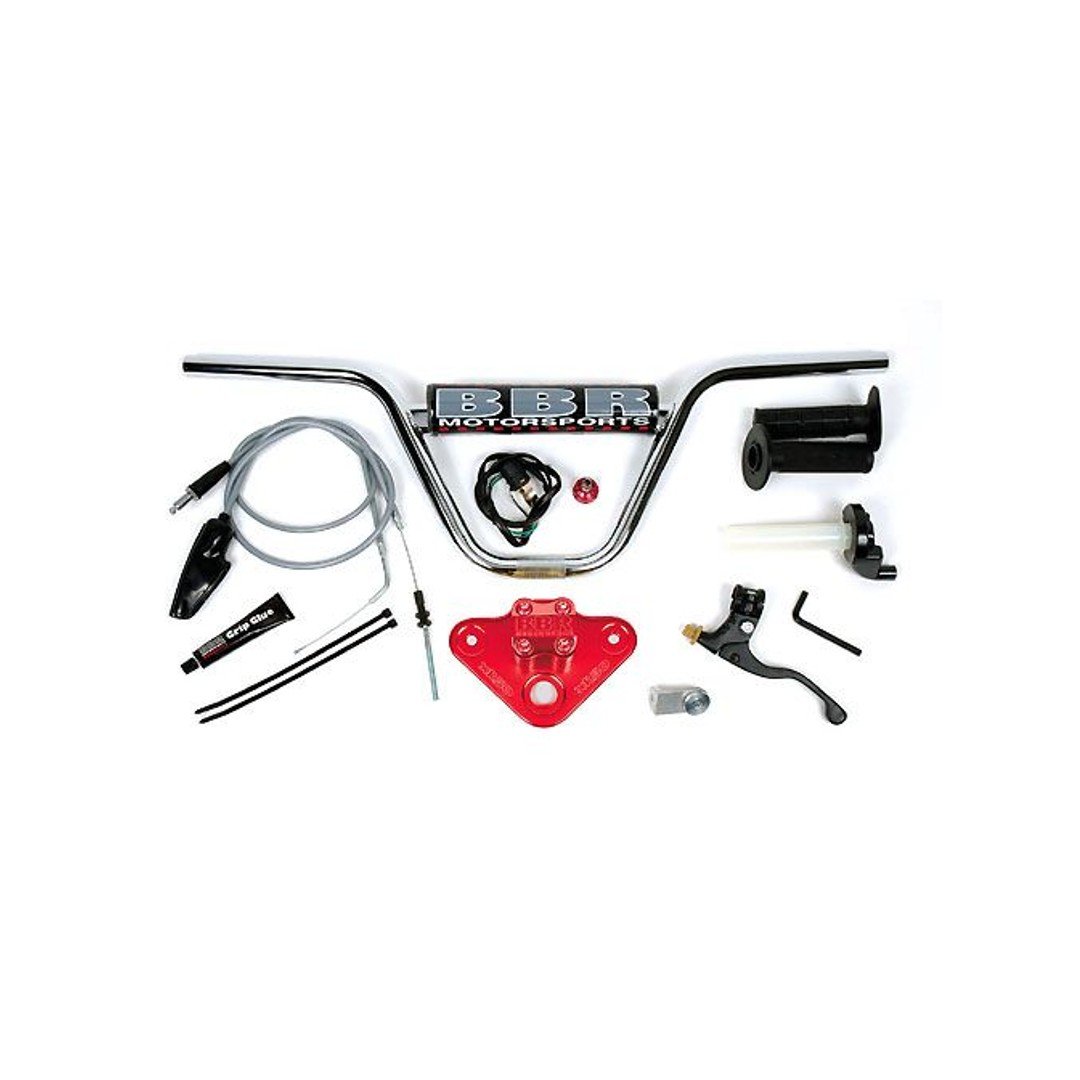 BBR XR50/CRF50 Tall Handlebar Kit - Red