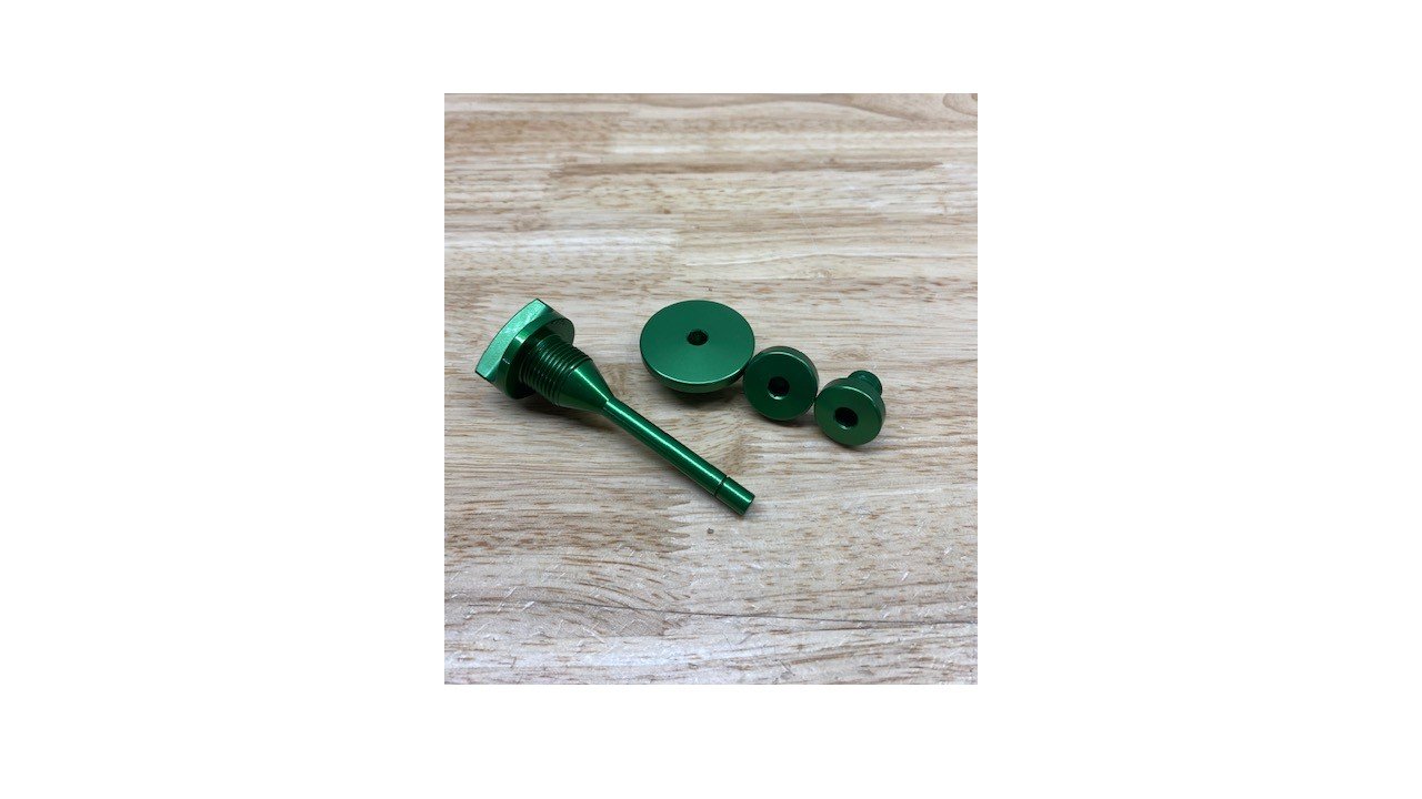 BW Machine KLX140 Billet Dress Up Kit - Green