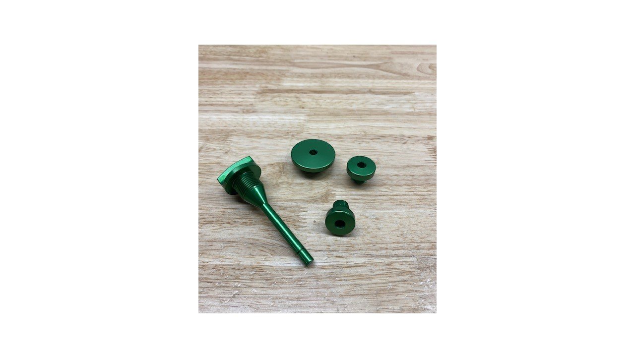 BW Machine KLX140 Billet Dress Up Kit - Green