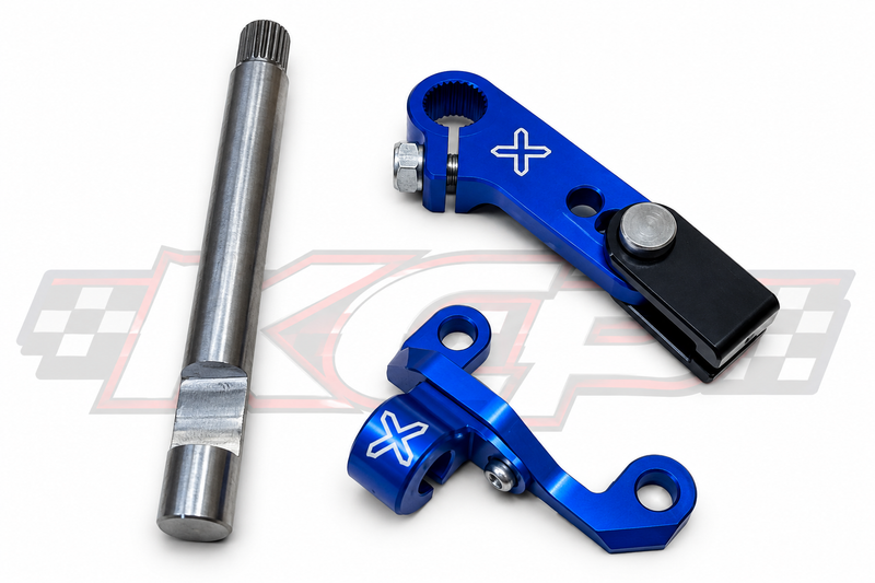 KLX140 Billet Adjustable Clutch Arm Upgrade Kit -Blue