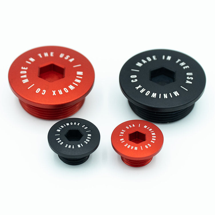 MiniWorx CRF110 Engine  Plugs - Black