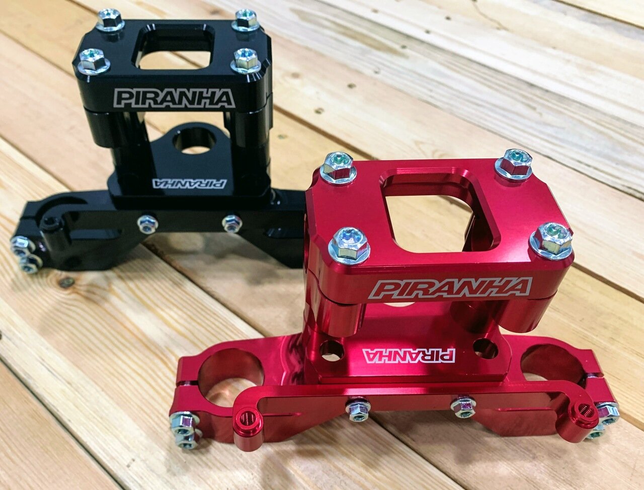 CRF110 Piranha Top Triple Clamp - Red