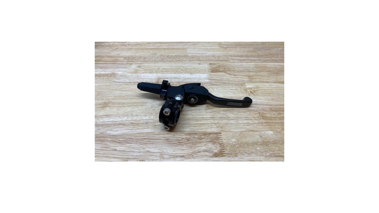 Piranha Elite Pro Front Brake Lever/Perch Assembly Black - Drum Brakes