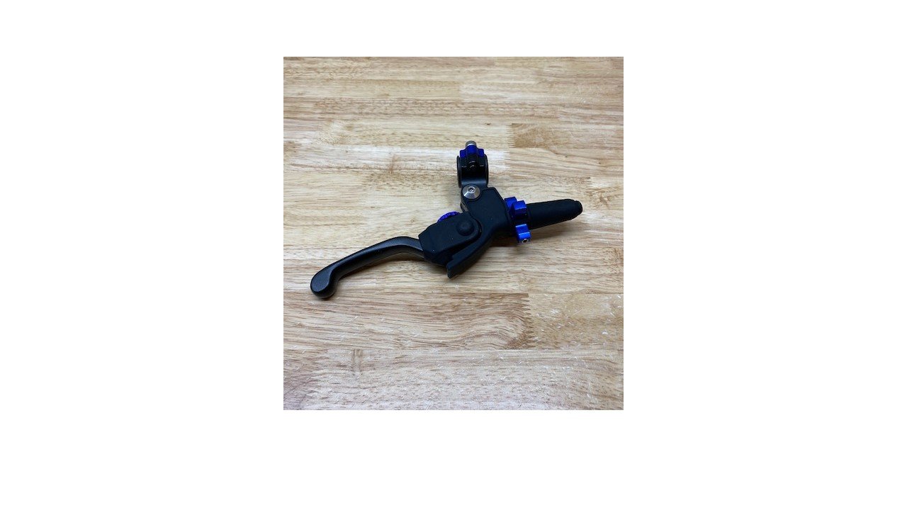 Piranha Elite Pro Front Brake Lever/Perch Assembly Blue - Drum Brakes