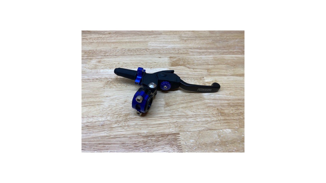 Piranha Elite Pro Front Brake Lever/Perch Assembly Blue - Drum Brakes