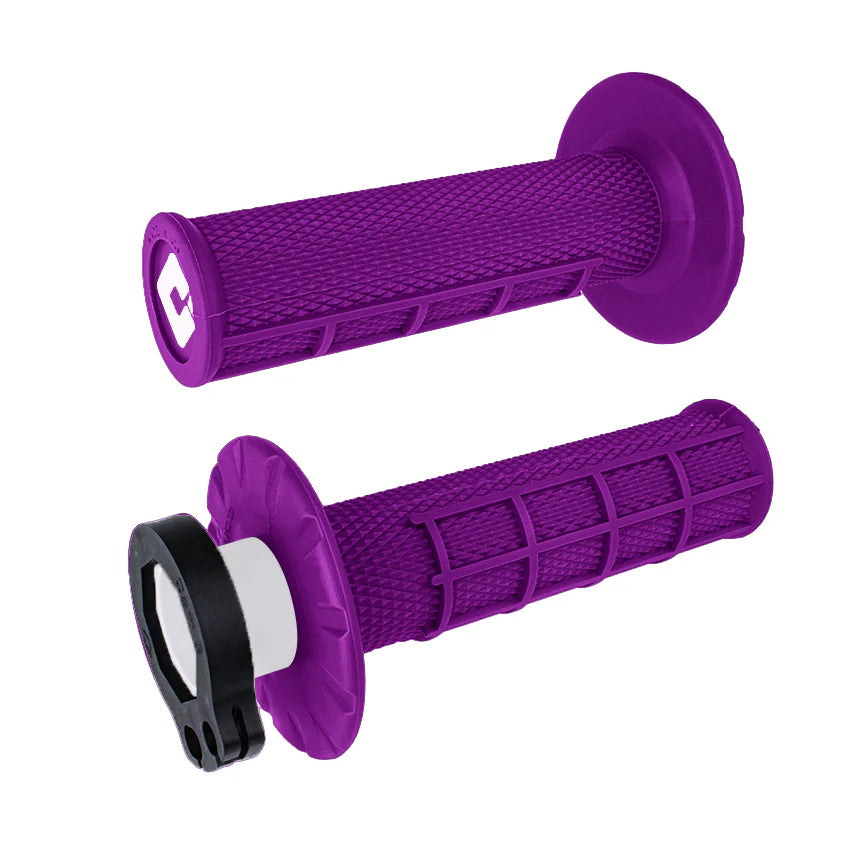 ODI 1/2 Waffle MX V2 Lock On Grips - Purple
