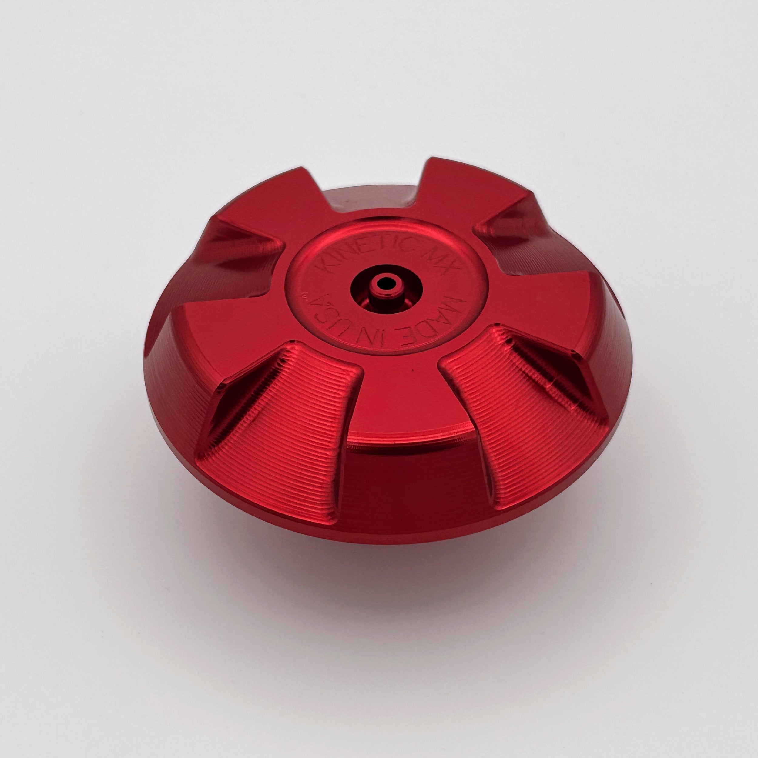 Kinetic MX Billet Aluminum Fuel Cap - Red