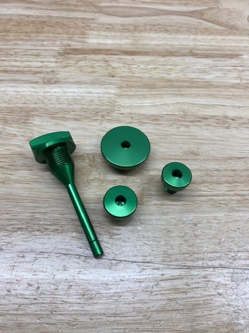 BW Machine KLX140 Billet Dress Up Kit - Green