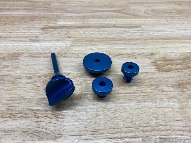 BW Machine KLX140 Billet Dress Up Kit - Blue