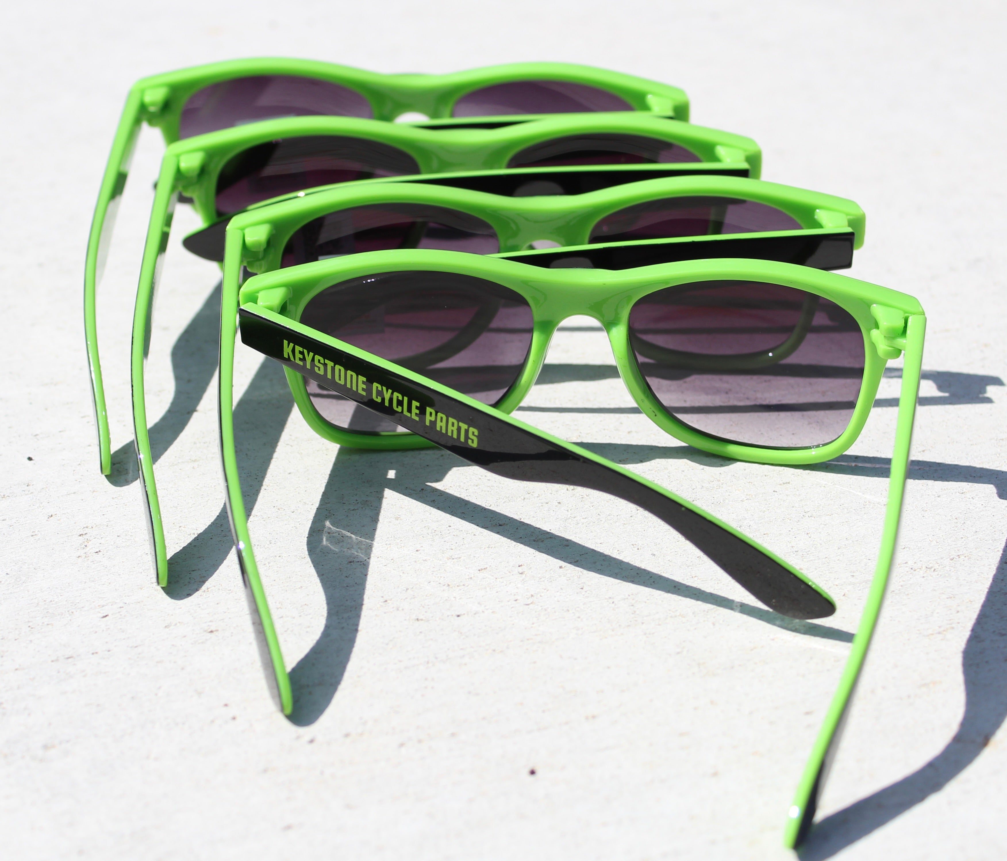 KCP Sunglasses - Black/Green Logo