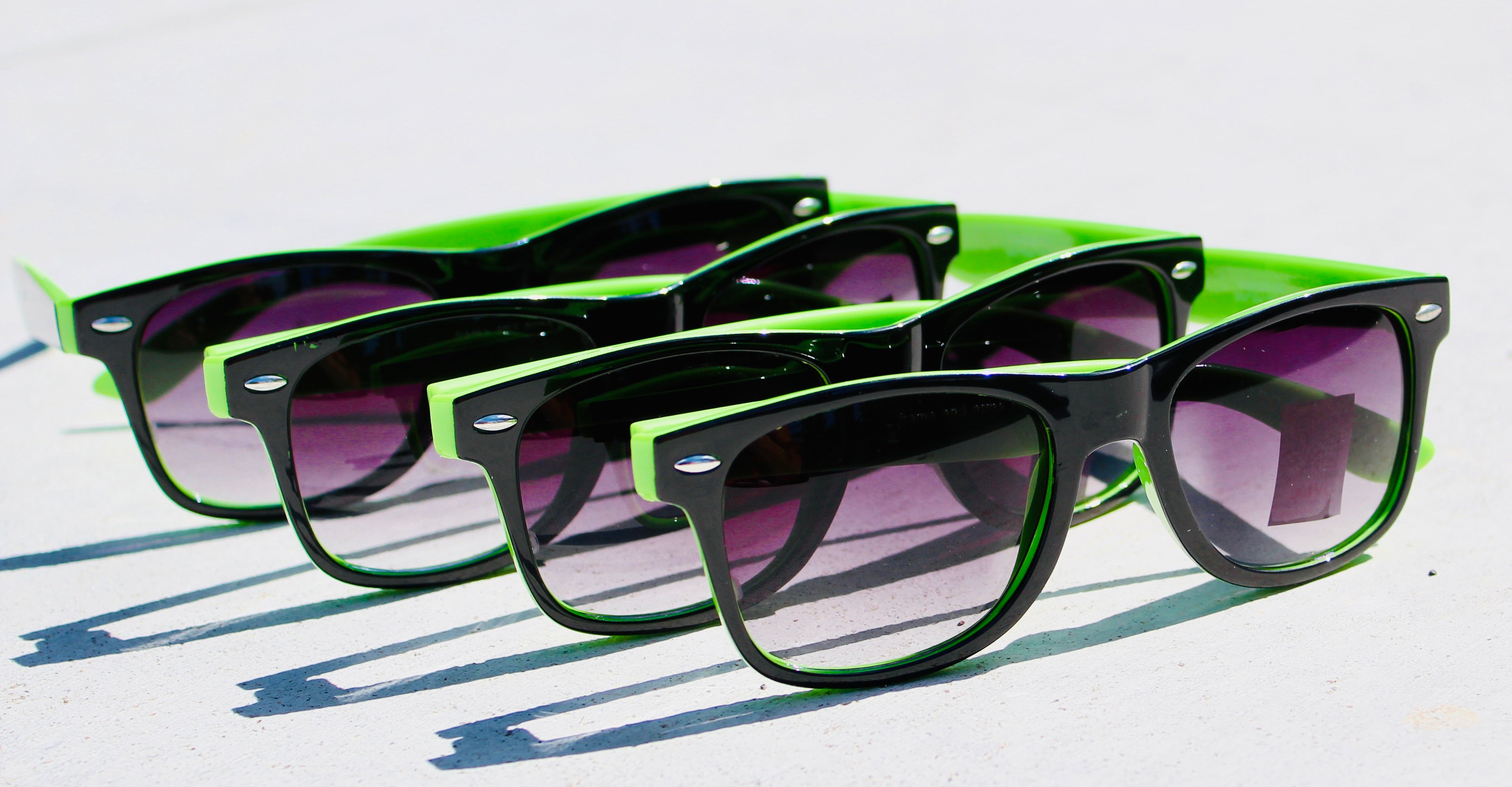 KCP Sunglasses - Black/Green Logo