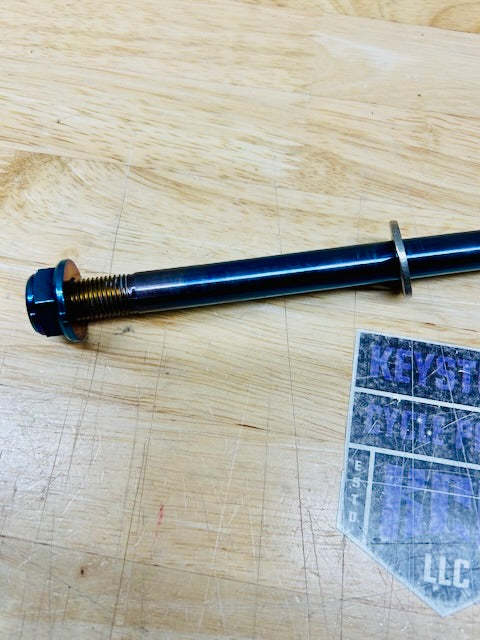 DHM Titanium Rear Axle - CRF110 - Burnt Finish