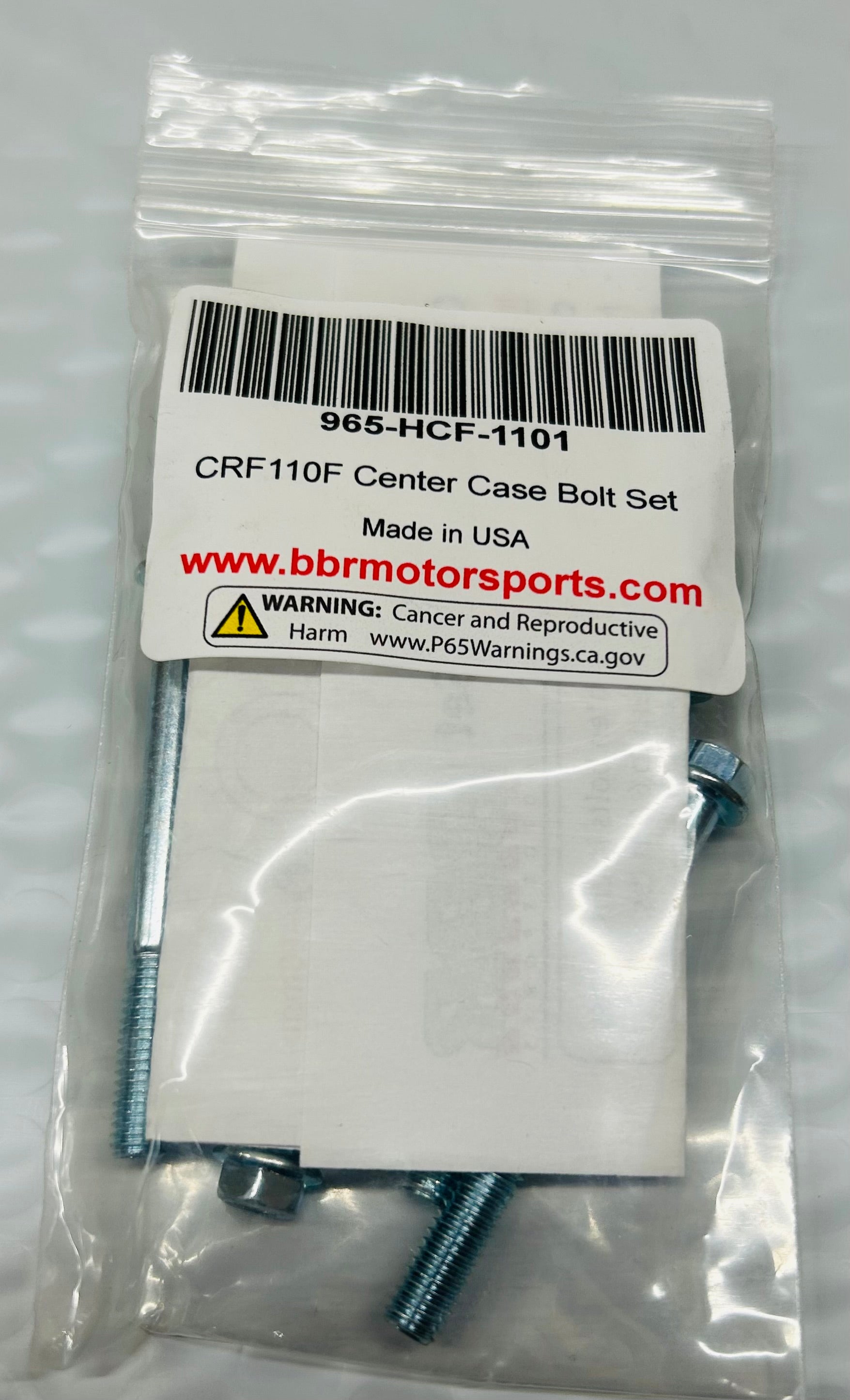 BBR Honda CRF110F Center Case Bolt Set