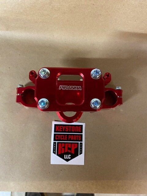 CRF110 Piranha Top Triple Clamp - Red