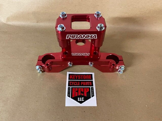 CRF110 Piranha Top Triple Clamp - Red