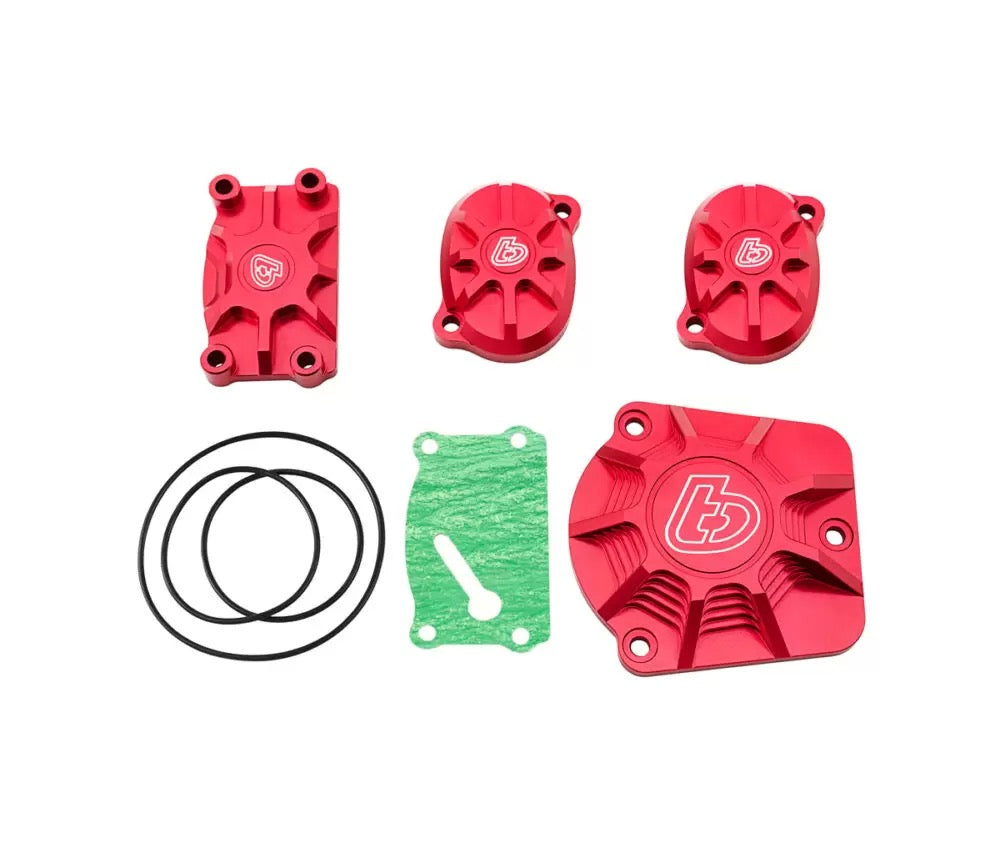 TB Parts Billet V2 Race Head Cover Set, Red