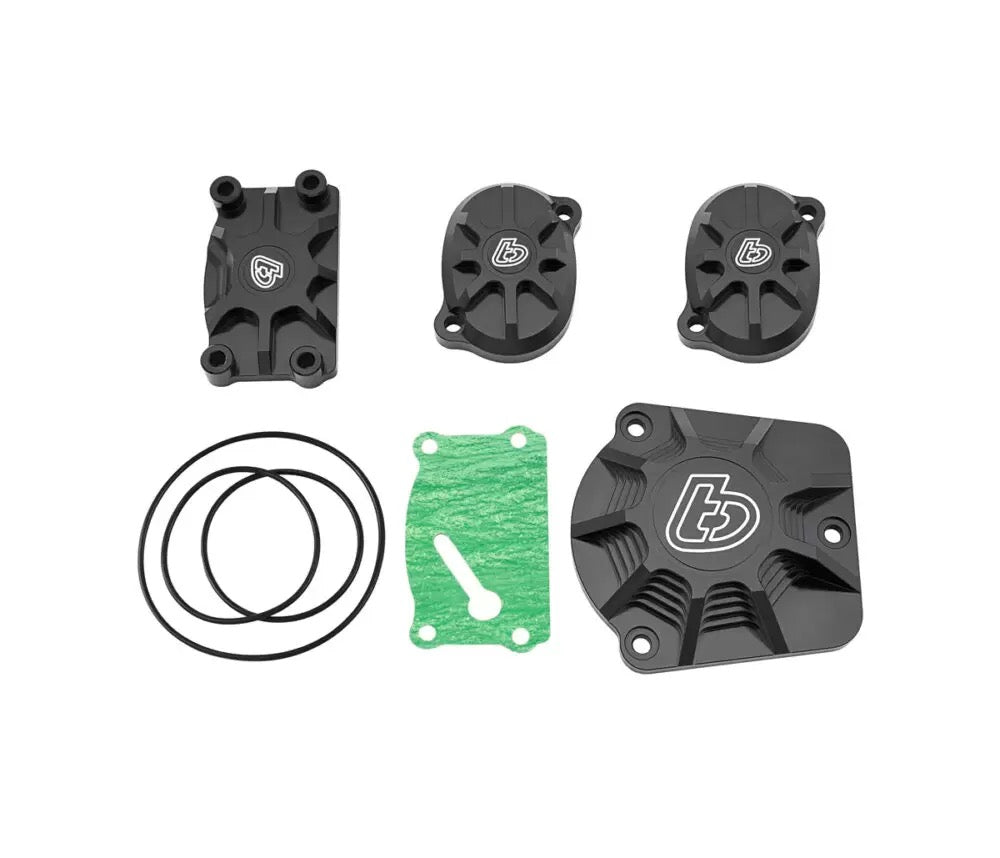 TB Parts Billet V2 Race Head Cover Set, Black