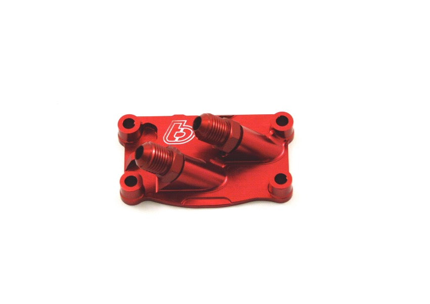 TB Parts Oil Cooler Plate, Red – Honda Style V2 Head