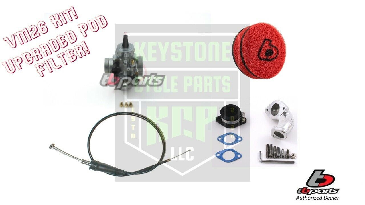 TB Parts 26mm Performance Carb Kit – Mikuni VM26 – For Stock Head