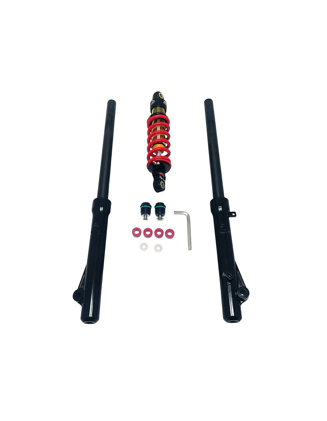 TB Parts CRF110 Suspension Kit - Black w/ Black Adjusters - 315#