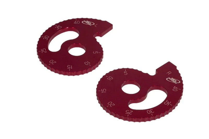 AS3 Chain Adjusters - Red - Honda CRF150F/230F