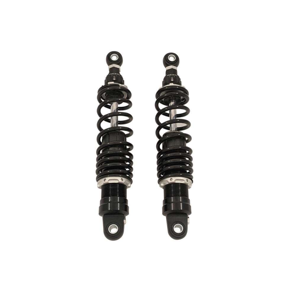 TB Parts Rear Shock Set - Black - with Adjustable Rebound 330mm